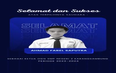 Pemilihan Ketua OSIS SMPN 2 Karangsambung 4 Oktober 2023